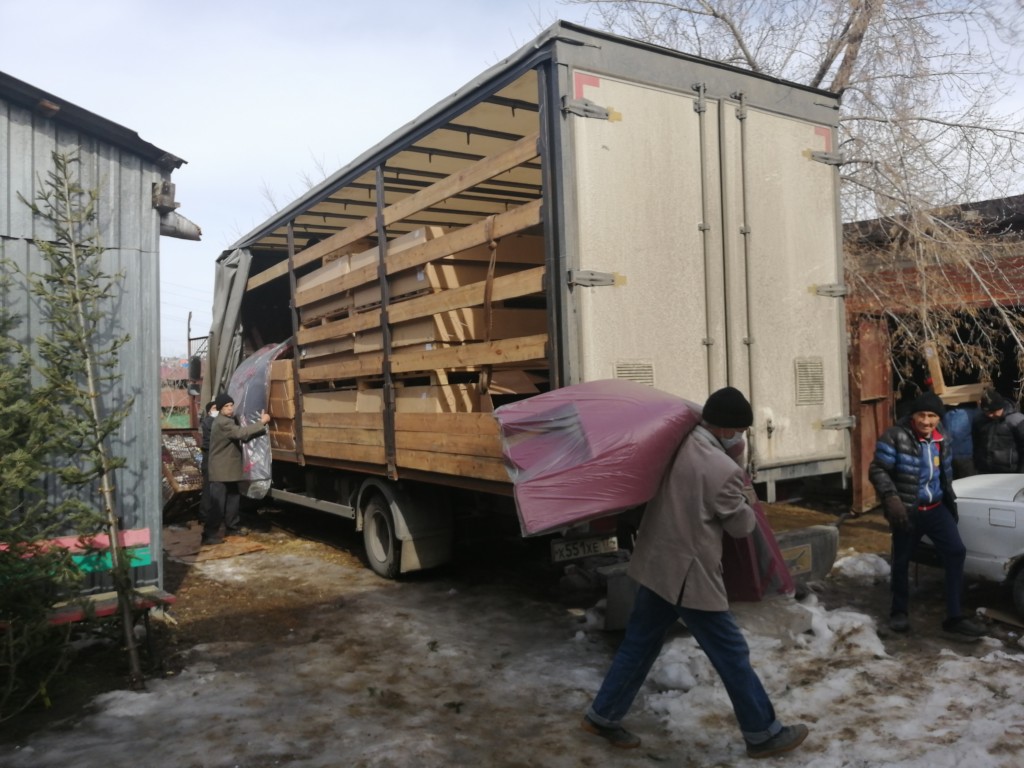 Разгрузка медицинского оборудования в МКУ "КСАГ"